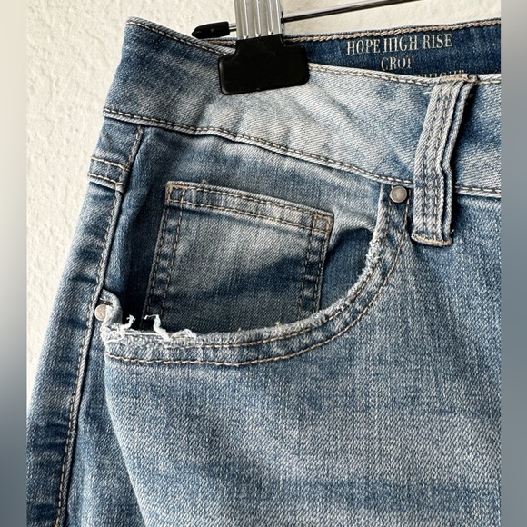 SOUND STYLE Jeans Women 16 Hope High Rise Crop Comfort Stretch Light Wash - Picture 10 of 14